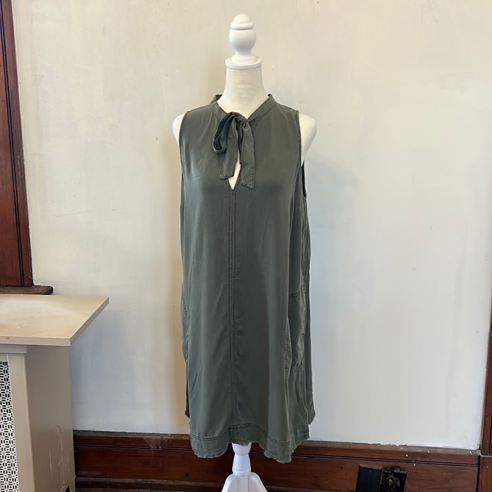 Splendid vintage moss crosshatch swing dress Size XS New
